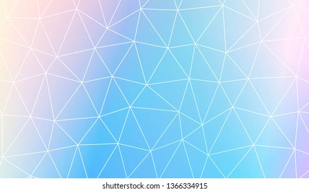 Low poly layout. Decorative design For interior wallpaper, smart design, fashion print. Vector illustration. Creative gradient color.