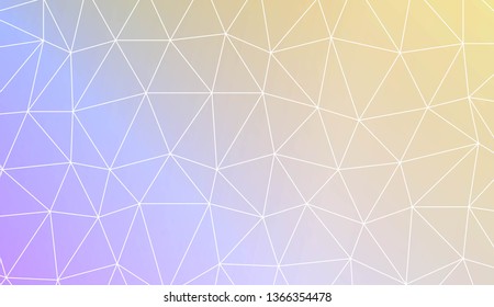 Low poly layout. Decorative design For interior wallpaper, smart design, fashion print. Vector illustration. Creative gradient color.
