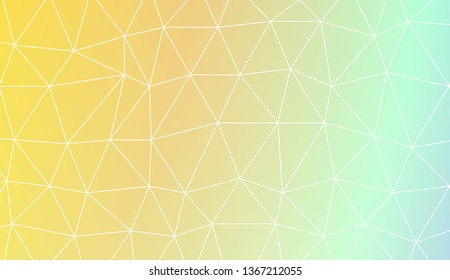 Low poly layout. Decorative design For interior wallpaper, smart design, fashion print. Vector illustration. Creative gradient color.