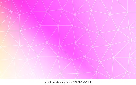 Low poly layout. Decorative design For interior wallpaper, smart design, fashion print. Vector illustration. Creative gradient color.