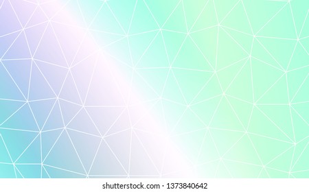 Low poly layout. Decorative design For interior wallpaper, smart design, fashion print. Vector illustration. Creative gradient color.