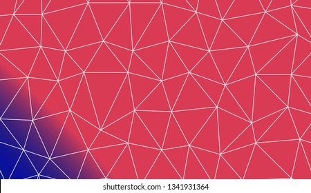 Low poly layout. For modern interior design, fashion print. Vector illustration. Creative gradient color
