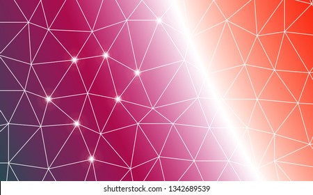 Low poly layout. For modern interior design, fashion print. Vector illustration. Creative gradient color