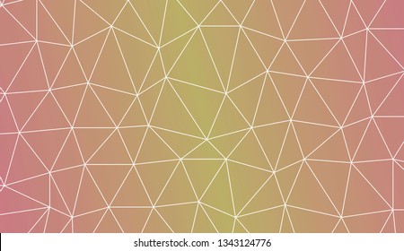 Low poly layout. For modern interior design, fashion print. Vector illustration. Creative gradient color