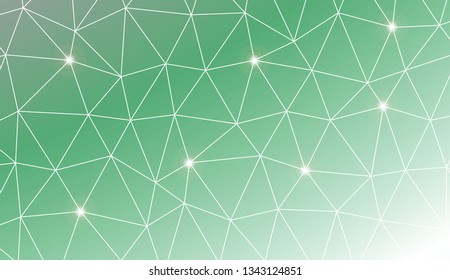 Low poly layout. For modern interior design, fashion print. Vector illustration. Creative gradient color