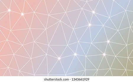 Low poly layout. For modern interior design, fashion print. Vector illustration. Creative gradient color