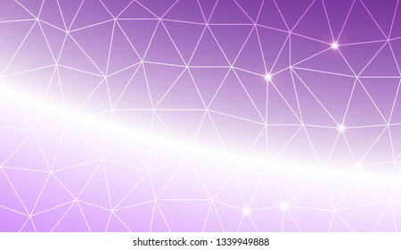 Low poly layout. For your idea, presentation, smart design Vector illustration. Creative gradient color