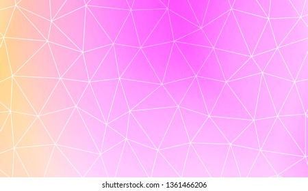 Low poly layout. For your idea, presentation, smart design Vector illustration. Creative gradient color