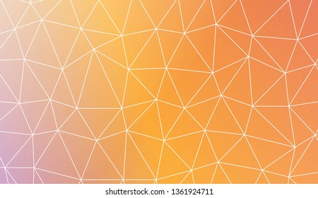 Low poly layout. For your idea, presentation, smart design Vector illustration. Creative gradient color