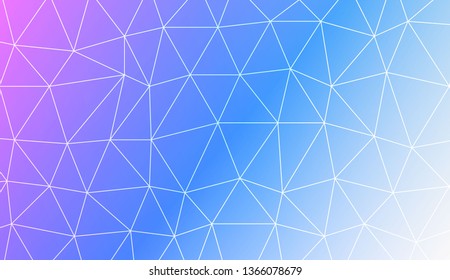 Low poly layout. For your idea, presentation, smart design Vector illustration. Creative gradient color