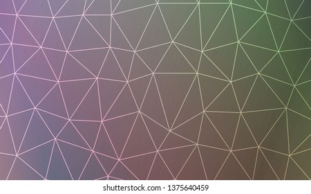 Low poly layout. For your idea, presentation, smart design Vector illustration. Creative gradient color