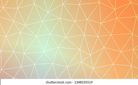 Low poly layout. For your wallpaper, advert, banner, poster. Vector illustration. Light Gradient Abstract Background