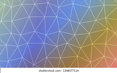 Low poly layout. For your wallpaper, advert, banner, poster. Vector illustration. Light Gradient Abstract Background