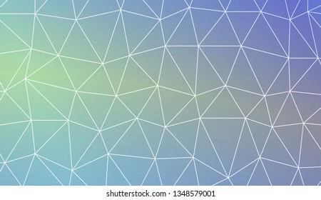 Low poly layout. For your wallpaper, advert, banner, poster. Vector illustration. Light Gradient Abstract Background