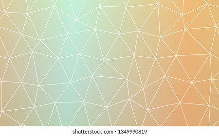 Low poly layout. For your wallpaper, advert, banner, poster. Vector illustration. Light Gradient Abstract Background