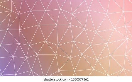 Low poly layout. For your wallpaper, advert, banner, poster. Vector illustration. Light Gradient Abstract Background