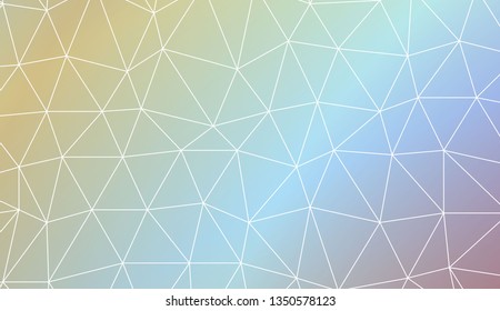 Low poly layout. For your wallpaper, advert, banner, poster. Vector illustration. Light Gradient Abstract Background