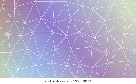 Low poly layout. For your wallpaper, advert, banner, poster. Vector illustration. Light Gradient Abstract Background