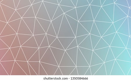 Low poly layout. For your wallpaper, advert, banner, poster. Vector illustration. Light Gradient Abstract Background