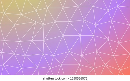 Low poly layout. For your wallpaper, advert, banner, poster. Vector illustration. Light Gradient Abstract Background