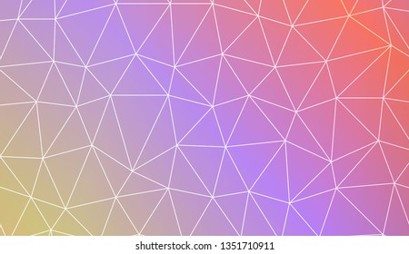 Low poly layout. For your wallpaper, advert, banner, poster. Vector illustration. Light Gradient Abstract Background