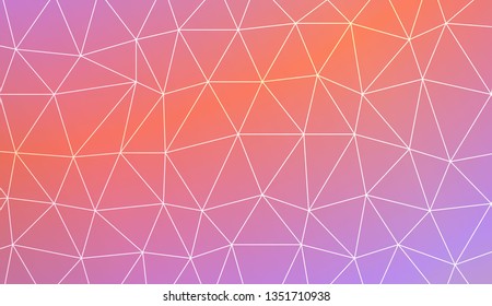 Low poly layout. For your wallpaper, advert, banner, poster. Vector illustration. Light Gradient Abstract Background