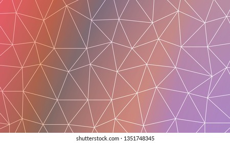 Low poly layout. For your wallpaper, advert, banner, poster. Vector illustration. Light Gradient Abstract Background