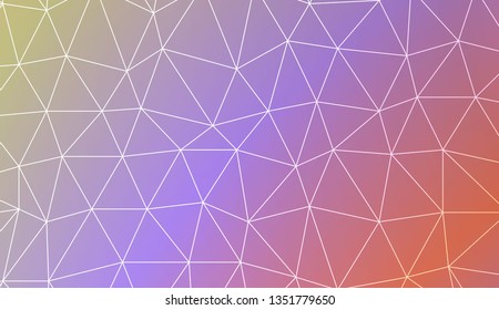 Low poly layout. For your wallpaper, advert, banner, poster. Vector illustration. Light Gradient Abstract Background