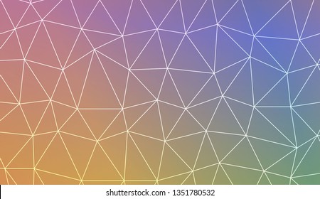 Low poly layout. For your wallpaper, advert, banner, poster. Vector illustration. Light Gradient Abstract Background