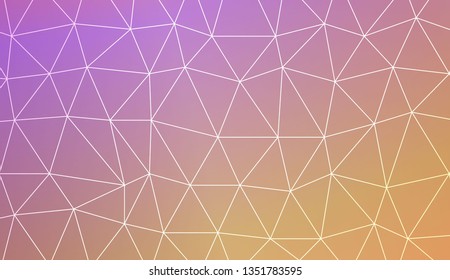 Low poly layout. For your wallpaper, advert, banner, poster. Vector illustration. Light Gradient Abstract Background