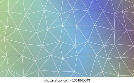 Low poly layout. For your wallpaper, advert, banner, poster. Vector illustration. Light Gradient Abstract Background