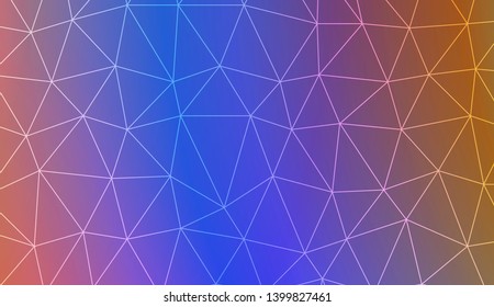 Low poly layout. For your wallpaper, advert, banner, poster. Vector illustration. Creative gradient color. 