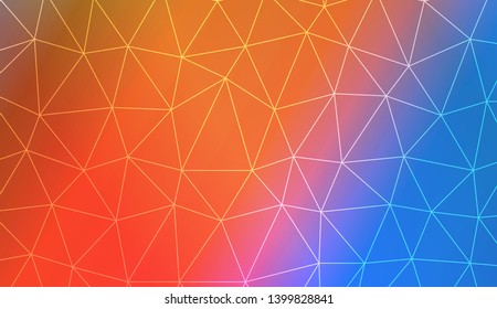 Low poly layout. For your wallpaper, advert, banner, poster. Vector illustration. Creative gradient color. 