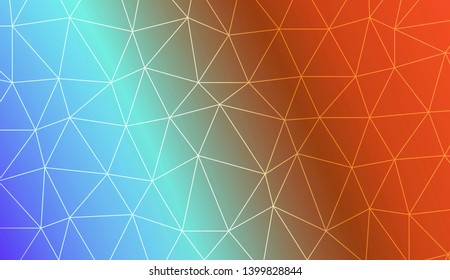 Low poly layout. For your wallpaper, advert, banner, poster. Vector illustration. Creative gradient color. 