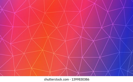 Low poly layout. For your wallpaper, advert, banner, poster. Vector illustration. Creative gradient color. 
