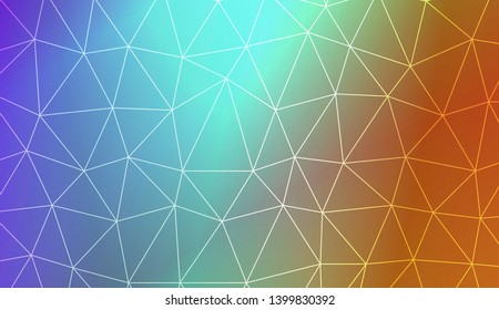 Low poly layout. For your wallpaper, advert, banner, poster. Vector illustration. Creative gradient color. 