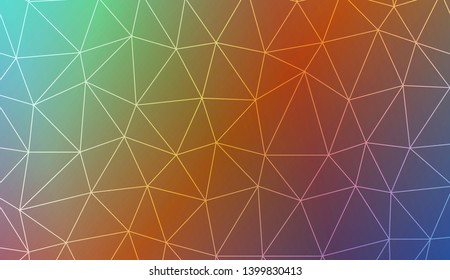 Low poly layout. For your wallpaper, advert, banner, poster. Vector illustration. Creative gradient color. 