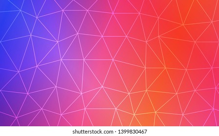 Low poly layout. For your wallpaper, advert, banner, poster. Vector illustration. Creative gradient color. 