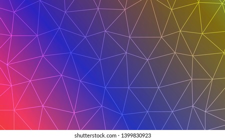 Low poly layout. For your wallpaper, advert, banner, poster. Vector illustration. Creative gradient color. 