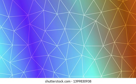 Low poly layout. For your wallpaper, advert, banner, poster. Vector illustration. Creative gradient color. 