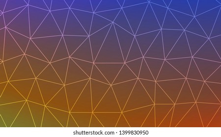 Low poly layout. For your wallpaper, advert, banner, poster. Vector illustration. Creative gradient color. 