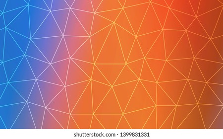 Low poly layout. For your wallpaper, advert, banner, poster. Vector illustration. Creative gradient color. 