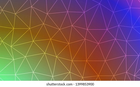 Low poly layout. For your wallpaper, advert, banner, poster. Vector illustration. Creative gradient color. 