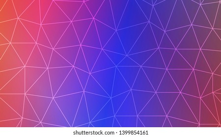 Low poly layout. For your wallpaper, advert, banner, poster. Vector illustration. Creative gradient color. 