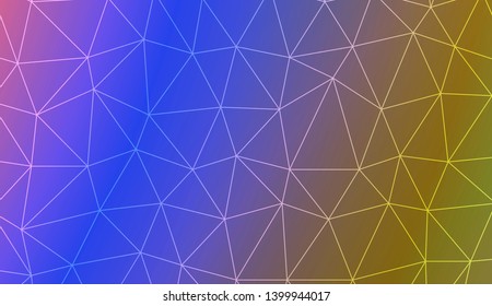 Low poly layout. For your wallpaper, advert, banner, poster. Vector illustration. Creative gradient color. 