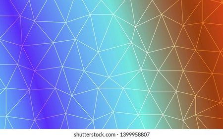 Low poly layout. For your wallpaper, advert, banner, poster. Vector illustration. Creative gradient color. 