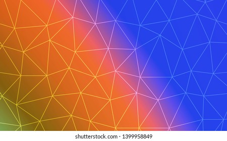 Low poly layout. For your wallpaper, advert, banner, poster. Vector illustration. Creative gradient color. 
