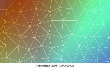Low poly layout. For your wallpaper, advert, banner, poster. Vector illustration. Creative gradient color. 