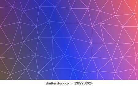 Low poly layout. For your wallpaper, advert, banner, poster. Vector illustration. Creative gradient color. 