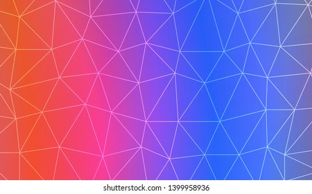 Low poly layout. For your wallpaper, advert, banner, poster. Vector illustration. Creative gradient color. 